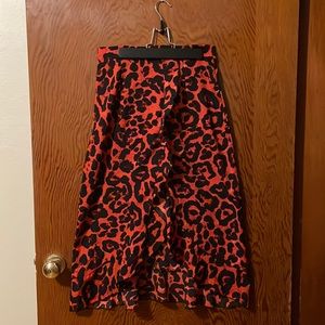✨BOGO $8✨
 unbranded flows ruffle leopard skirt